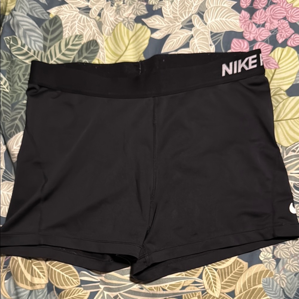 Nike Black Athletic Shorts Moisture-Wicking Compression